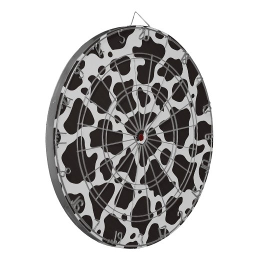achtergrond koe patroon dartbord (Voorkant Links)