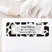 achtergrond koe patroon etiket (Insitu)