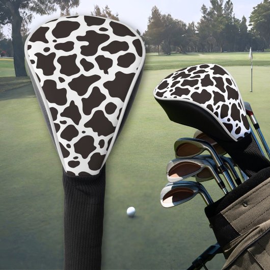 achtergrond koe patroon golfheadcover