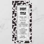 achtergrond koe patroon kaart (Voorkant / Achterkant)