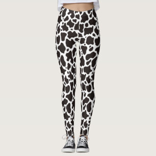 achtergrond koe patroon leggings