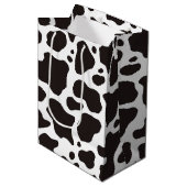 achtergrond koe patroon medium cadeauzakje (Voorkant Gekanteld)