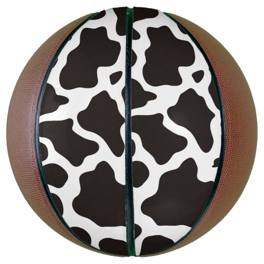achtergrond koe patroon mini basketbal