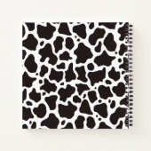 achtergrond koe patroon notitieboek (Achterkant)