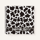 achtergrond koe patroon notitieboek (Voorkant)