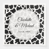 Achtergrond koe Patroon Servet (Voorkant)