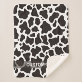 achtergrond koe patroon sherpa deken (Voorkant)