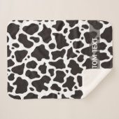 achtergrond koe patroon sherpa deken (Voorkant (horizontaal))