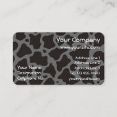 achtergrond koe patroon visitekaartje (Voorkant)