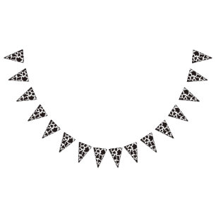 achtergrond koe patroon vlaggetjes