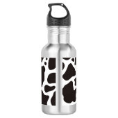 achtergrond koe patroon waterfles  (Achterkant)