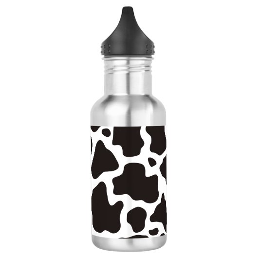 achtergrond koe patroon waterfles  (Links)