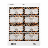 Achtergrond koffiebonen etiket (Full Sheet)