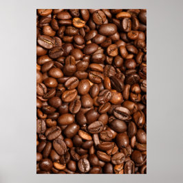 achtergrond koffiebonen poster