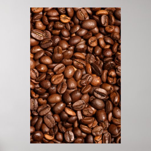 achtergrond koffiebonen poster (Voorkant)