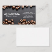 Achtergrond koffiebonen visitekaartje (Voorkant / Achterkant)