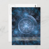 Achtergrond kosmos 001 briefkaart (Voorkant / Achterkant)