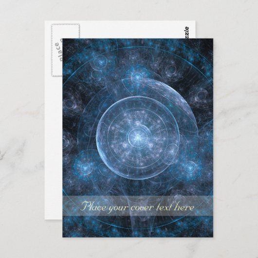 Achtergrond kosmos 001 briefkaart (Voorkant / Achterkant)