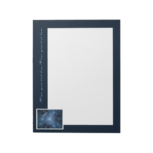 Achtergrond kosmos 001 notitieblok (Linkerzijde)