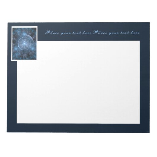 Achtergrond kosmos 001 notitieblok (Voorkant)