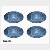 Achtergrond kosmos 001 ovale sticker (Vel)