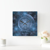 Achtergrond kosmos 001 vierkante klok (Huis)