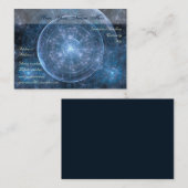 Achtergrond kosmos 001 visitekaartje (Voorkant / Achterkant)