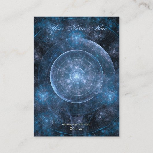 Achtergrond kosmos 001 visitekaartje (Voorkant)