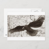 achtergrond kraaien briefkaart (Voorkant / Achterkant)