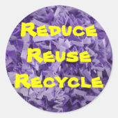 Achtergrond kreukpapier ronde sticker (Voorkant)