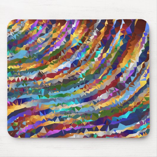 Achtergrond laag poly Wavy Muismat (Voorkant)