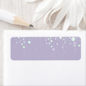 Achtergrond - Lavendel Glitter Stars Etiket (Insitu)