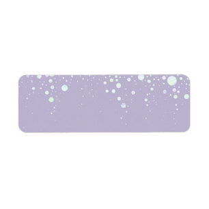 Achtergrond - Lavendel Glitter Stars Etiket