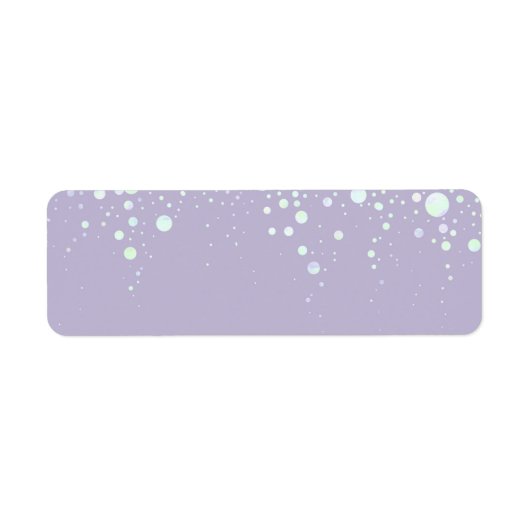 Achtergrond - Lavendel Glitter Stars Etiket (Voorkant)