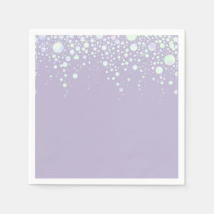 Achtergrond - Lavendel Glitter Stars Servetten