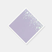 Achtergrond - Lavendel Glitter Stars Servetten (Hoek)