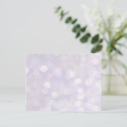 Achtergrond - Lavender Bokeh Lights Briefkaart (Staand voorkant)
