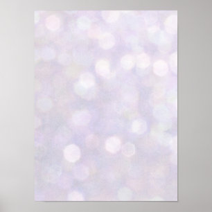 Achtergrond - Lavender Bokeh Lights Poster