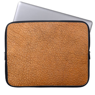 Achtergrond leder bruin dicht laptop sleeve