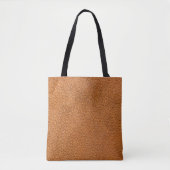 Achtergrond leder bruin dicht tote bag (Voorkant)