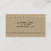 Achtergrond leder visitekaartje (Achterkant)