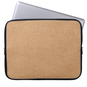 Achtergrond lederen textuur. Bruin lederen textuur Laptop Sleeve