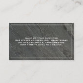 Achtergrond leisteen Dark Rock Visitekaartje (Achterkant)