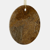 Achtergrond leisteen - Gepersonaliseerd Sjabloon l Keramisch Ornament (Rechts)