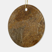 Achtergrond leisteen - Gepersonaliseerd Sjabloon l Keramisch Ornament (Links)