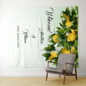 Achtergrond Lemon Fruit Wedding Wandkleed (In Situ (horizontaal))