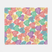 Achtergrond Liefde vorm Fleece Deken (Voorkant (Horizontaal))