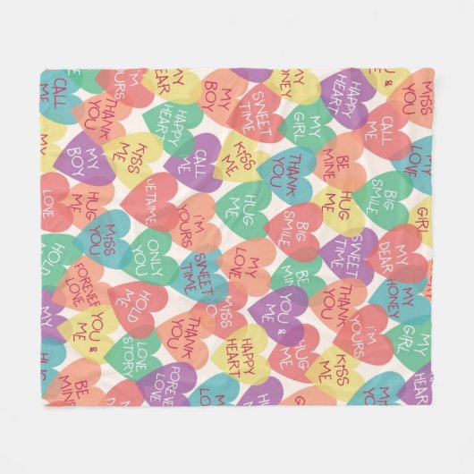 Achtergrond Liefde vorm Fleece Deken (Voorkant (Horizontaal))