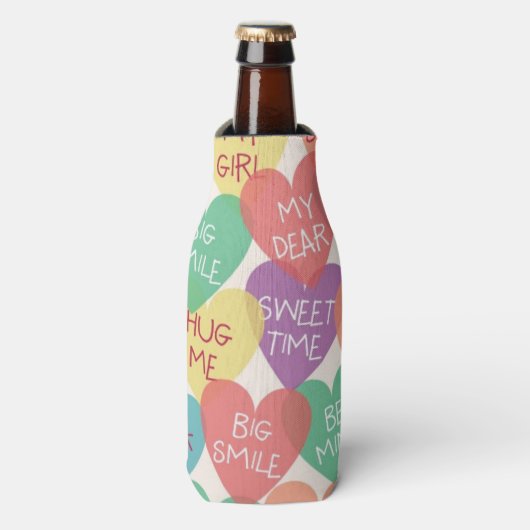 Achtergrond Liefde vorm Flesjeskoeler (Fles Voorkant)