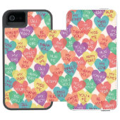 Achtergrond Liefde vorm Incipio iPhone Portemonnee Hoesje (Agenda Open)